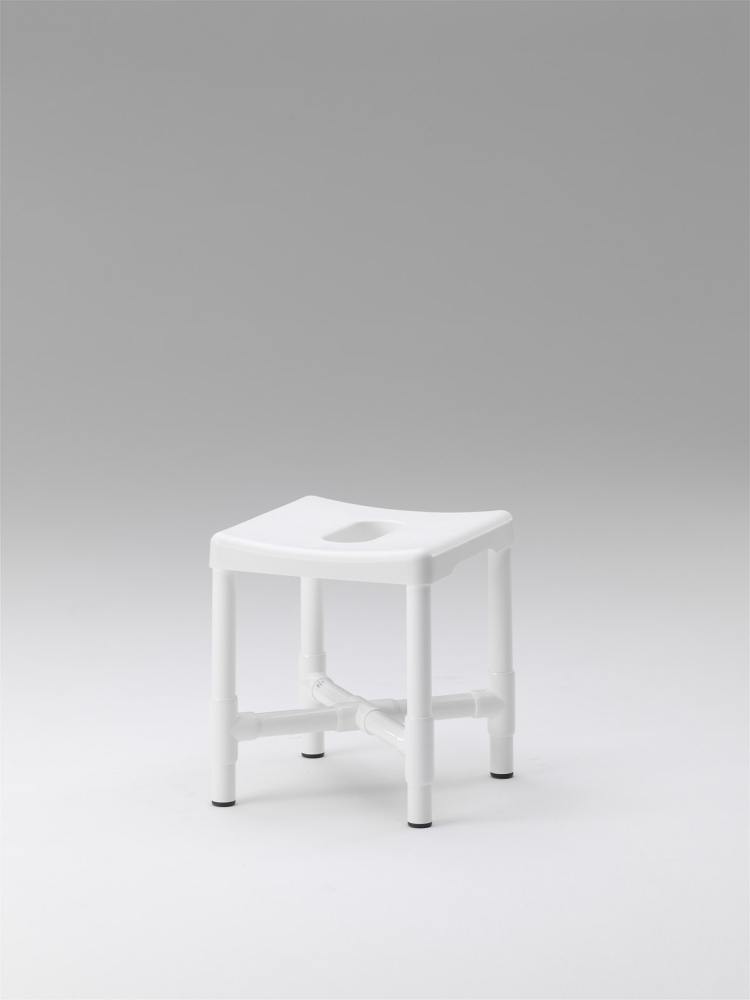 Duschhocker DH 49 mit Hygieneöffnung weiß