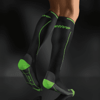 Bort Sportkompressionsstrumpf ActiveColor schwarz-grün