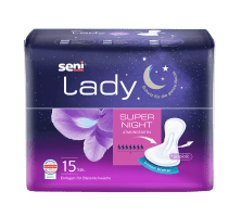 Inkontinenzeinlagen Seni Lady Super Night (1 Karton: 12 x 15 Stück)