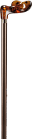 Leichtmetallstock Fischergriff Acryl,verstellbar, bronze