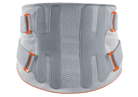 Lumbalstütz-Orthese VERTEBRADYN STRONG platinum Rückseite