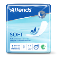 Einlage Attends Soft 1 Mini Long, 1 Karton: 12 x 16 Stük