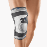 Bort Kniebandage Asymmetric Plus, silber
