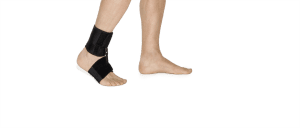 FOOT-UP BARFUSS klettbare Zusatzbandage für Fußheberorthese, schwarz