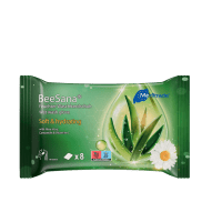 Waschhandschuhe BeeSana feucht (VPE: 8 Stück)