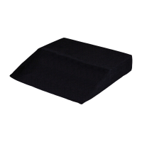 Arthrodesenkissen 43 x 43 x 8 cm (! ohne Keil !) Keileinschnitt beidseitig, mit Bezug  schwarz