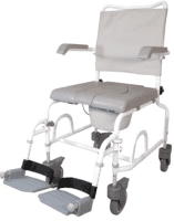 Dusch-Toilettenrollstuhl DuoMotion 5" Räder grau