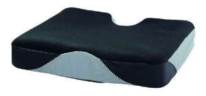 Sitzkissen Iskio mit Bezug, grau-schwarz