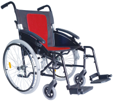 Reise-Transport-Rollstuhl EASY GT, rot/schwarz