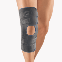 Bort Kniebandage StabiloPro offene Form mit Gelenk