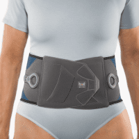 Bort Generation Rückenbandage blau, Frontansicht