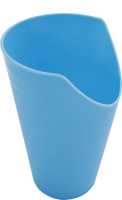 Trinkbecher mit Nasenausschnitt blau
