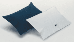 Rechteck-Kissen, aufblasbar 25 x 35 cm mit Bezug blau