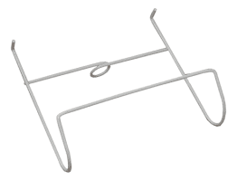 Bettbeutel-Halter rund weiß