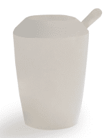Trinkbecher mit Deckel, transparent