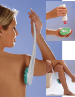 Body-Creamer mit abnehmbarem Stiel, weiß/mint