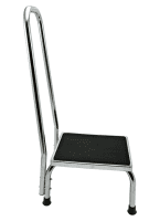 Trittstufe mit Haltegriff chrom/schwarz