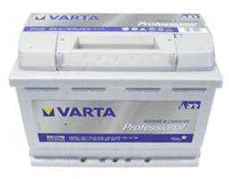 Varta-Batterie Professional DC 12V-70AH gefüllt und geladen
