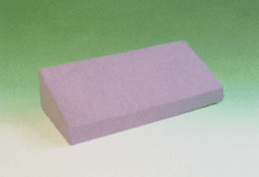 Matratzen-Seitenlagerungskeil 30° 65x30x17/7 cm mit Kunstlederbezug weiß
