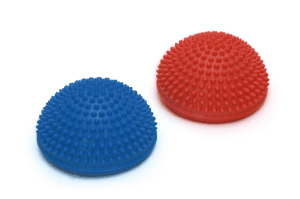 2 Spiky Dome, rot und blau