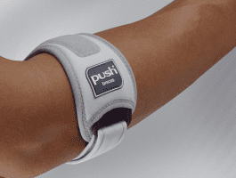 Ellenbogenbandage Push Med Epi grau-aubergine universal