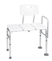 Badewannen-Transferbank Aluminium weiß 70 x 41 x 53-63cm