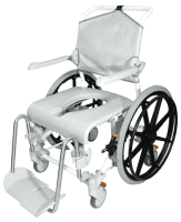 Dusch- und Toilettenrollstuhl Swift Mobil 24 "-2 mit Eimerhalter,grau