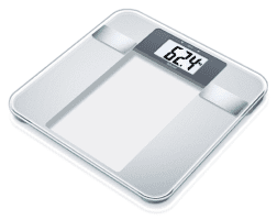 Glas-Diagnosewaage BG 13 mit Muskelanzeige, silber-transparent