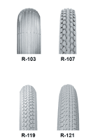 Decken für Standard-Rollstuhl 24 x 1.3/8" (620 x 35 mm) M15 grau