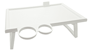 Bett-Serviertisch Kunststoff ca.53x32x20cm weiß