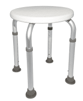 Duschhocker EXTRA 8-fach höhenverstellbar, weiß