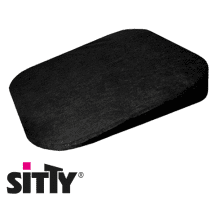 Sitty mobil Autokeilkissen 38 x 40 x 6,5/1cm schwarz