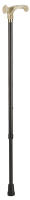 Leichtmetallstock mit anatomischem Griff verstellbar, marmoriert, schwarz