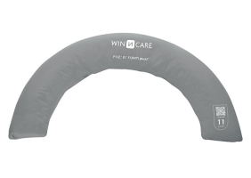 Poz-In-Form plus Halbmond-Kissen, grau 130 x 80 x 20 cm