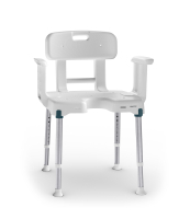 Duschstuhl Aquatec Pure Isla mit Arm- und Rückenlehne