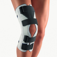 Bort Kniebandage Stabilo offene Form, silber