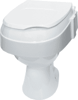 Toilettensitzerhöhung TSE 120, ohne Armlehnen, mit geschlossenem Deckel
