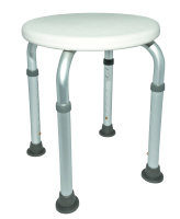 Duschhocker EXTRA 8-fach höhenverstellbar, weiß