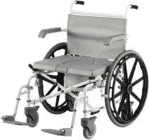 Duschtoilettenrollstuhl DUO MOTION XL, 24" Antriebsräder