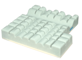 Sitzkissen CUBE GEL mit Inko-Kombibezug Höhe 8 cm_GELschnitthinten