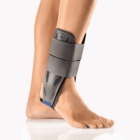Sprunggelenksorthese MalleoStabil mit Air/Gel-Polster, grau