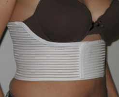 Rippenbandage Damen weiß