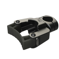 Stockhalterklemme universal mit Kunststoff-Schelle 22mm und 25mm