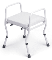 Duschhocker COMFORT mit Armlehnen,weiß