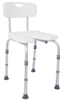 Duschstuhl DH 135 mit Ausschnitt,weiß