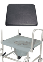 Sitzbrille für Toilettenrollstuhl TRS 130, grau