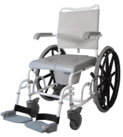 Dusch-Toilettenrollstuhl DuoMotion grau 24 Zoll
