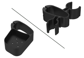 Stockhalter Klassik für Rollatoren ROUTER/ ATHLON/SERVER, schwarz, Einzelteile