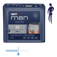 Seni Man Pants Medium, Hüfte 80 - 110 cm (VPE: 1 Karton 8 x 10 Stück)