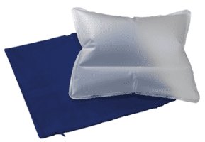 Keil-Sitzkissen, aufblasbar mit Bezug, 40x35cm blau